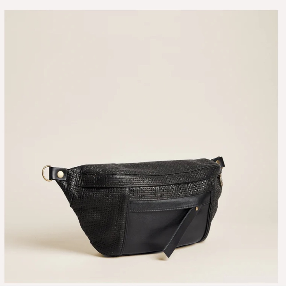 🖤 🤎 Parker Thatch Leather Basketweave Sling 🤎🖤